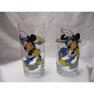 Minnie Mouse Disney Aerobic Exercise Drinking Glass Tumbler Set of Two,‎ WDW